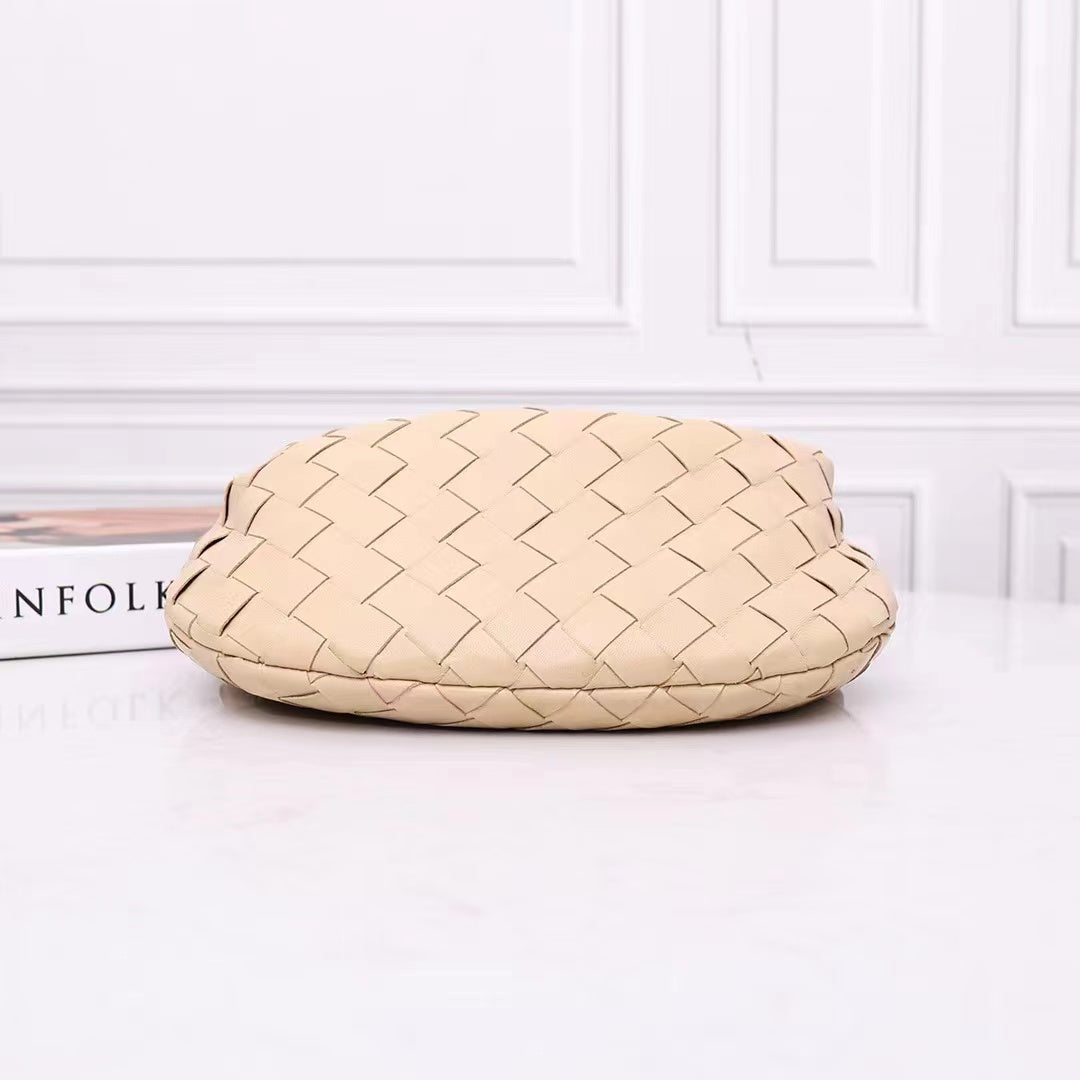 Jodie Woven Leather Clutch